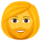 Woman- Beard emoji on Emojione